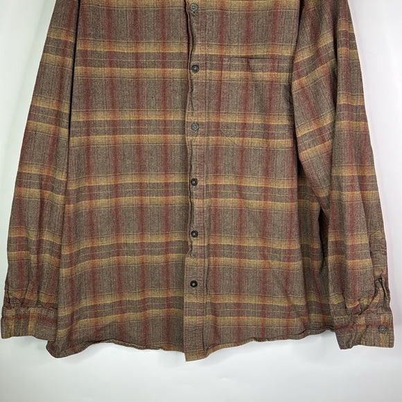 Royal Robbins Brown Cotton Long Sleeve Button Up Shirt Large - Picture 3 of 8
